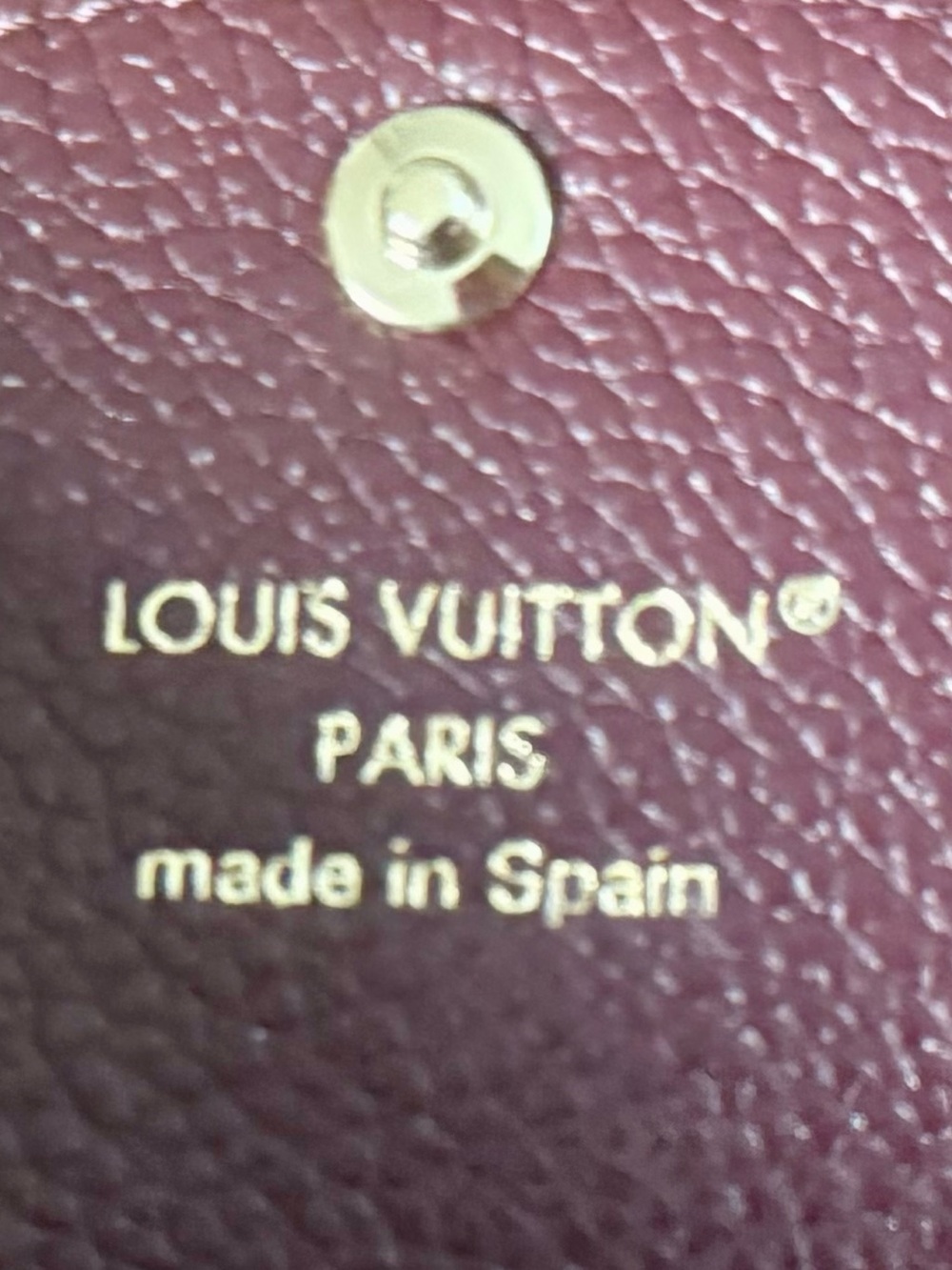 New Rare Louis Vuitton Rosalie Coin Purse in Empreinte Leather - Grenat Red SLG - Picture 9 of 10